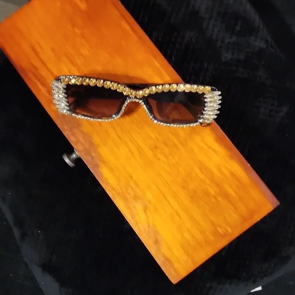 Doll's‎ Kill Rhinestone Studded Sunglasses